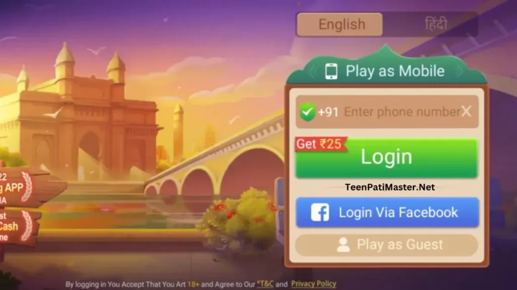 How to Create Account - Teen Patti Master